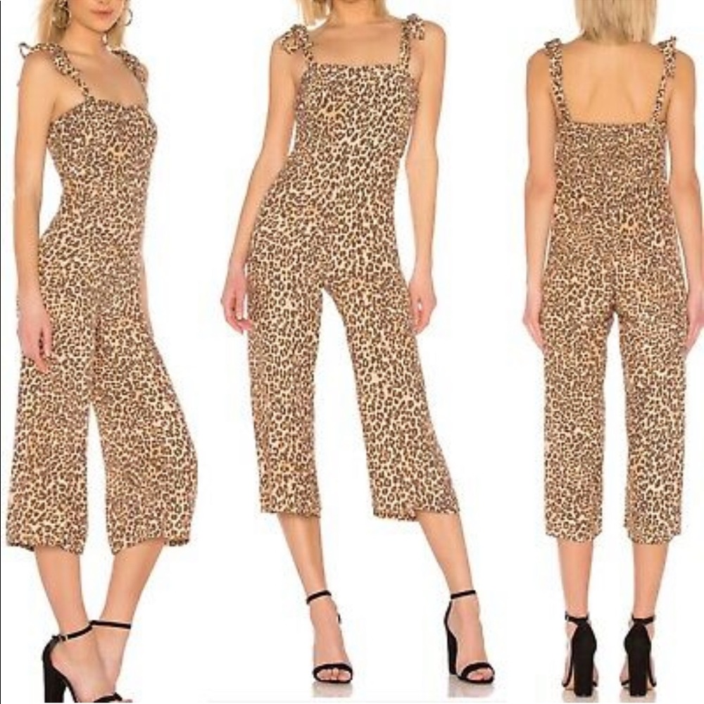 Faithfull the Brand Leopard Animal print Jumpsuit